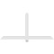 Ekena Millwork Eugene Architectural Grade PVC Gable Bracket, 72"W x 36"H x 2"D x 4"F, 12/12 Pitch GBP072X36X0204EUG00 - alternate 3